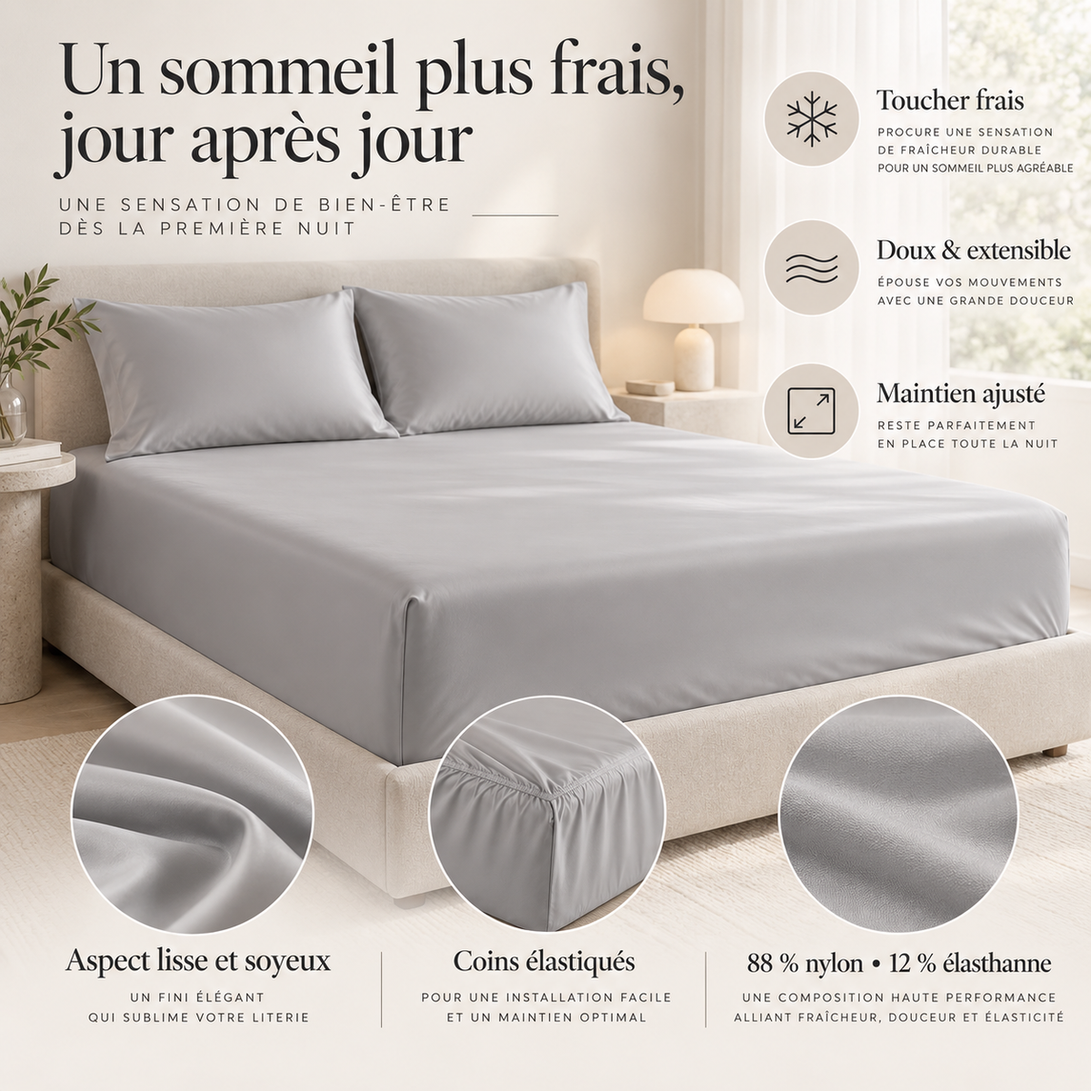 MELYVANE — DRAP-HOUSSE RAFRAÎCHISSANT
