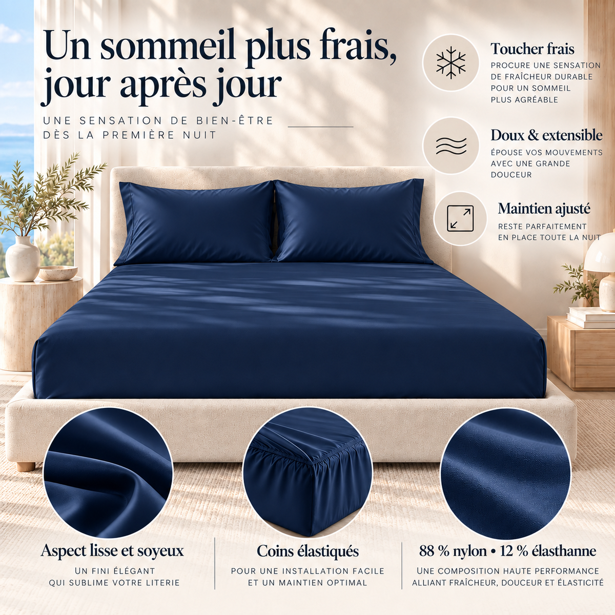 MELYVANE — DRAP-HOUSSE RAFRAÎCHISSANT